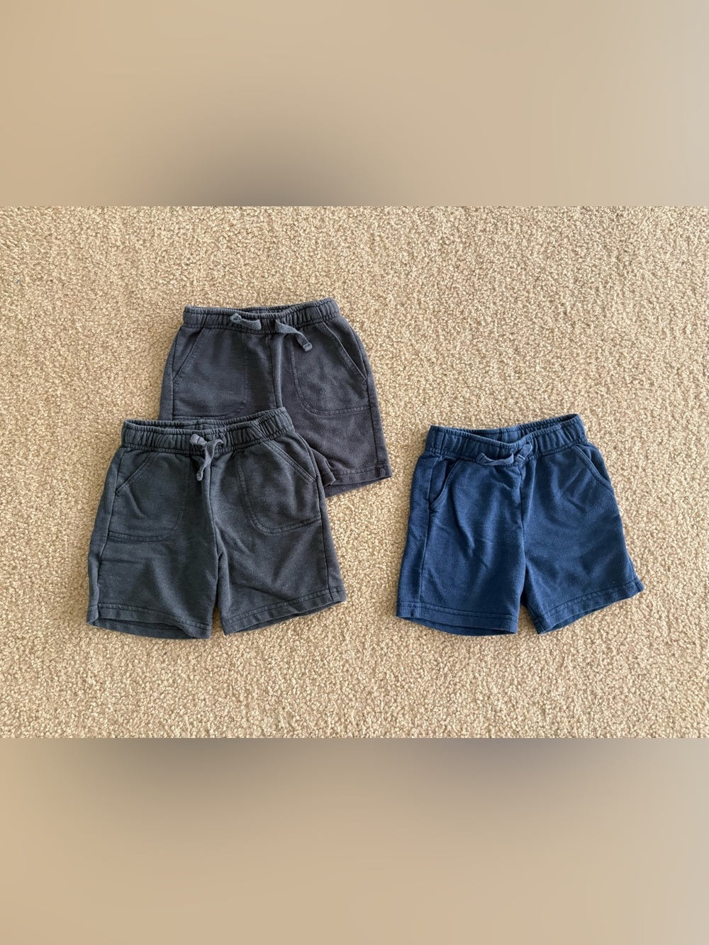Cat & Jack Pull-On Shorts in Navy and Charcoal - 3-Pack Look